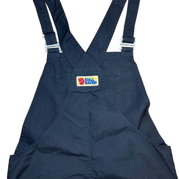 Fjallraven Womens Vardag Dungaree Trousers Black S Overalls Light stretch - Picture 4 of 10